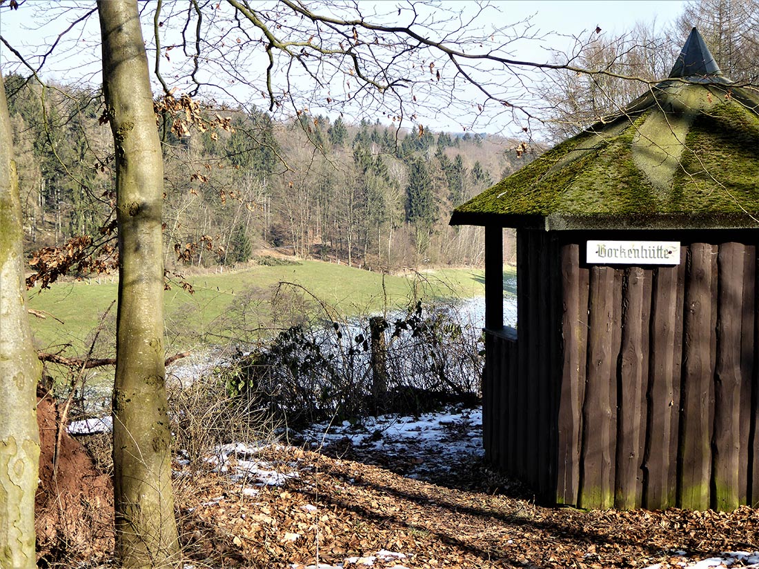 Blick in das Tal des Baches Luma